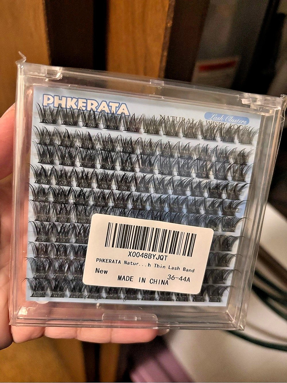 PHKERATA 3D Mink Lash Band False Eyelashes in Black NWT